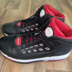 Red & black Jordan’s